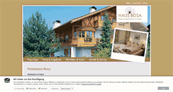 Desktop Screenshot of ferienhaus-rosa.de